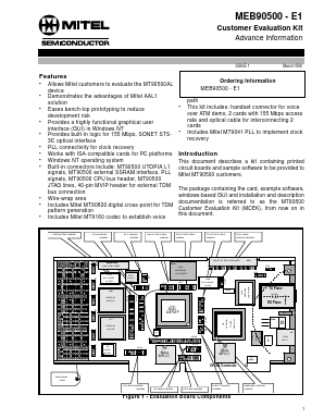 MEB90500 Datasheet PDF Mitel Networks