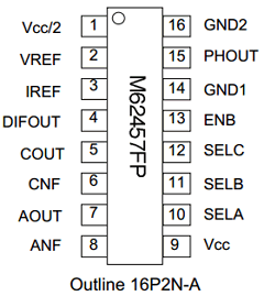 M62457FP Datasheet PDF MITSUBISHI ELECTRIC 