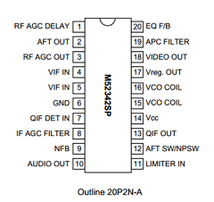 M52342SP Datasheet PDF MITSUBISHI ELECTRIC 