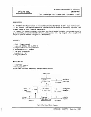M69899VP Datasheet PDF MITSUBISHI ELECTRIC 