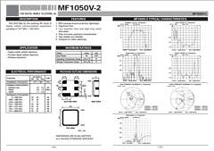 MF1050V-2 Datasheet PDF MITSUBISHI ELECTRIC 