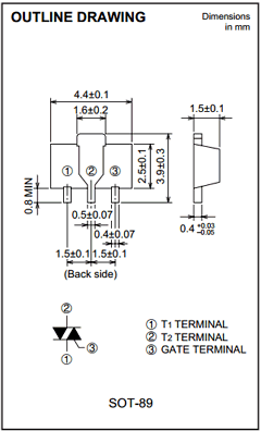 BCR08AS-8 Datasheet PDF MITSUBISHI ELECTRIC 