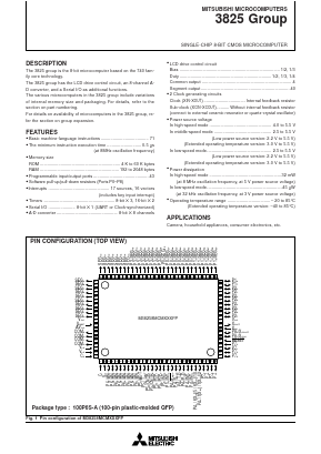 M38254EA-XXXGP Datasheet PDF MITSUBISHI ELECTRIC 