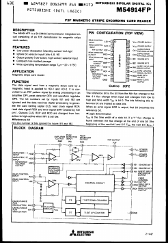 M54914FP Datasheet PDF MITSUBISHI ELECTRIC 