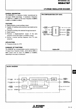 M58478P Datasheet PDF MITSUBISHI ELECTRIC 