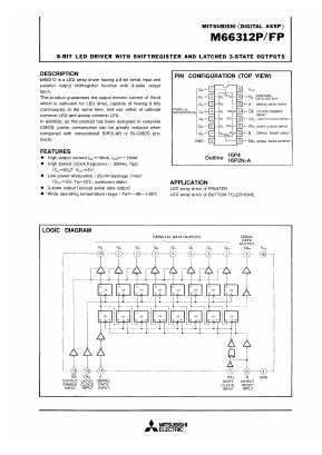 M66312FP Datasheet PDF MITSUBISHI ELECTRIC 