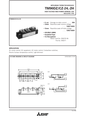 TM90DZ-24 Datasheet PDF MITSUBISHI ELECTRIC 