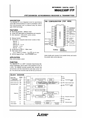 M66230FP Datasheet PDF MITSUBISHI ELECTRIC 