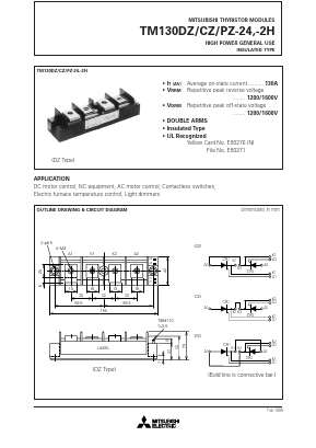 TM130 Datasheet PDF MITSUBISHI ELECTRIC 