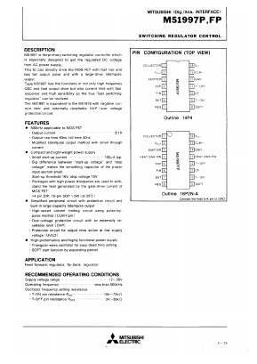 M51997P Datasheet PDF MITSUBISHI ELECTRIC 