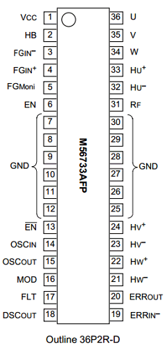 M56733 Datasheet PDF MITSUBISHI ELECTRIC 
