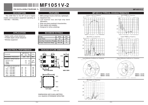 MF1051V-2 Datasheet PDF MITSUBISHI ELECTRIC 