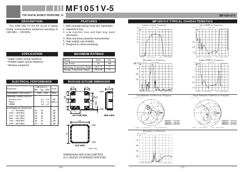 MF1051V-5 Datasheet PDF MITSUBISHI ELECTRIC 