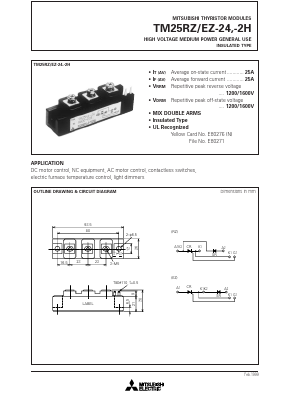 TM25RZ-24 Datasheet PDF MITSUBISHI ELECTRIC 
