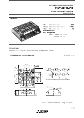 QM50TB-2H Datasheet PDF MITSUBISHI ELECTRIC 