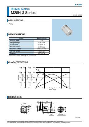 M28N-3 Datasheet PDF Mitsumi
