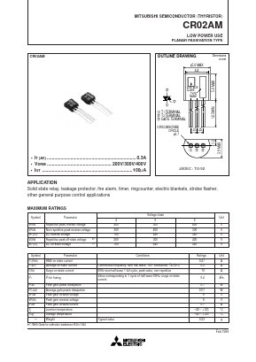 CR02 Datasheet PDF Mitsumi