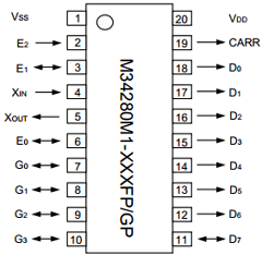 M34280M1-XXXGP Datasheet PDF Mitsumi