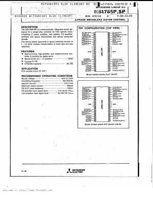 M51785P Datasheet PDF Mitsumi