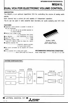 M5241L Datasheet PDF Mitsumi