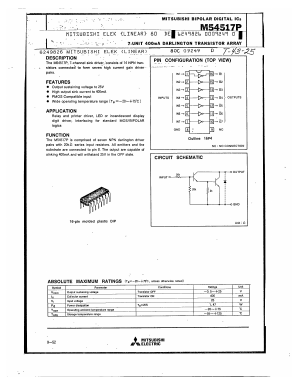 M54517P Datasheet PDF Mitsumi