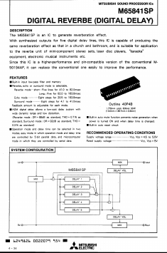 M65841SP Datasheet PDF Mitsumi