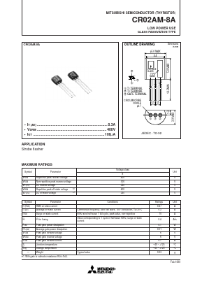 CR02AM-8A Datasheet PDF Mitsumi