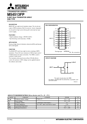 M54513FP Datasheet PDF Mitsumi