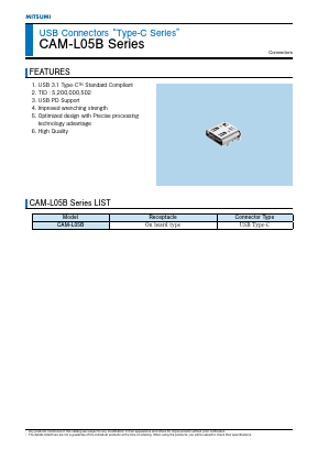 CAM-L05B Datasheet PDF Mitsumi