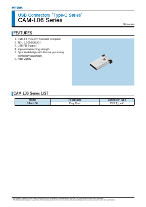 CAM-L06 Datasheet PDF Mitsumi