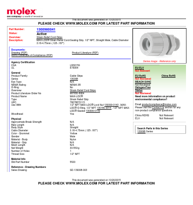 5520 Datasheet PDF Molex Connectors