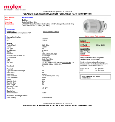 5528W Datasheet PDF Molex Connectors