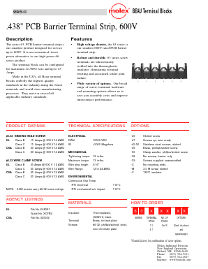 63510-M Datasheet PDF Molex Connectors