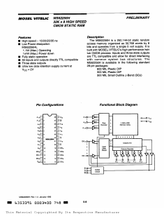 MS62256H-35NC Datasheet PDF Mosel Vitelic Corporation 