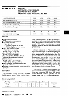 V53C104HP50 Datasheet PDF Mosel Vitelic Corporation 