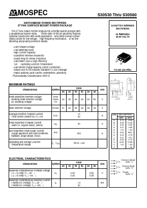 S30S30 Datasheet PDF Mospec Semiconductor