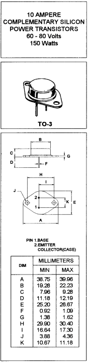 2N5876 Datasheet PDF Mospec Semiconductor
