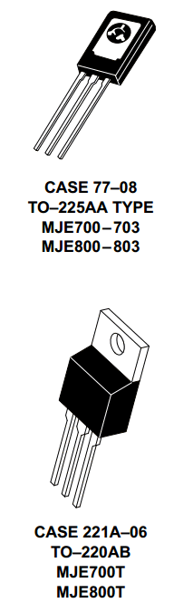 MJE700 Datasheet PDF Motorola => Freescale