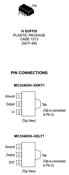 MC33463H-33KT1 Datasheet PDF Motorola => Freescale