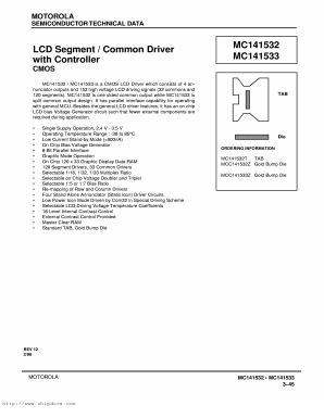 MCC141532Z Datasheet PDF Motorola => Freescale