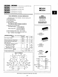 MC1514 Datasheet PDF Motorola => Freescale