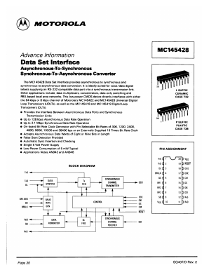 MC145428L Datasheet PDF Motorola => Freescale