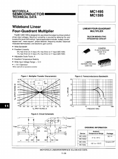 MC1495L Datasheet PDF Motorola => Freescale