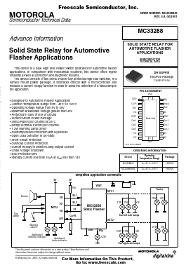 MC33288 Datasheet PDF Motorola => Freescale