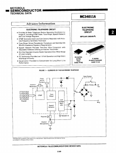 MC34011 Datasheet PDF Motorola => Freescale