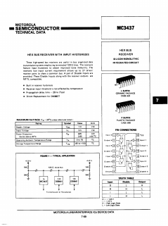 MC3437P Datasheet PDF Motorola => Freescale