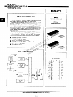 MC6173P Datasheet PDF Motorola => Freescale