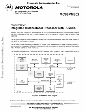MC68302AD Datasheet PDF Motorola => Freescale