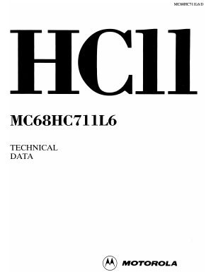 MC68HC711L6P4 Datasheet PDF Motorola => Freescale
