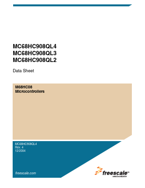 MC908QL4C Datasheet PDF Motorola => Freescale